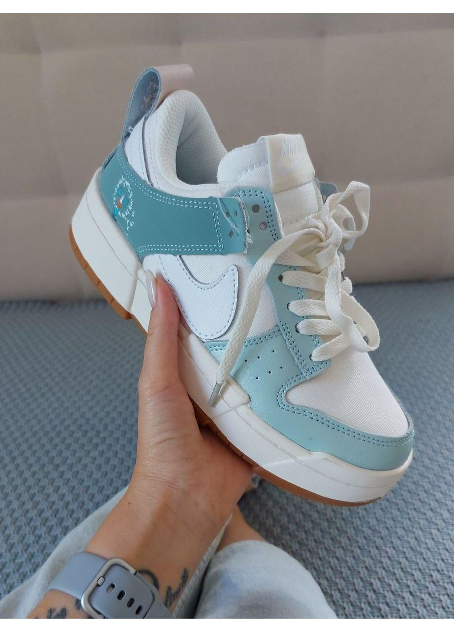 Білі Осінні кросівки чоловічі nike dunk low disrupt mint найк сб данк No Brand