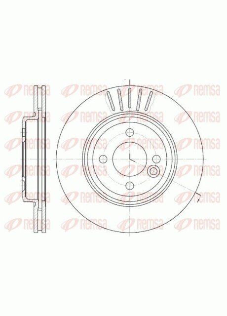 Диск гальмівний Remsa (345787093)