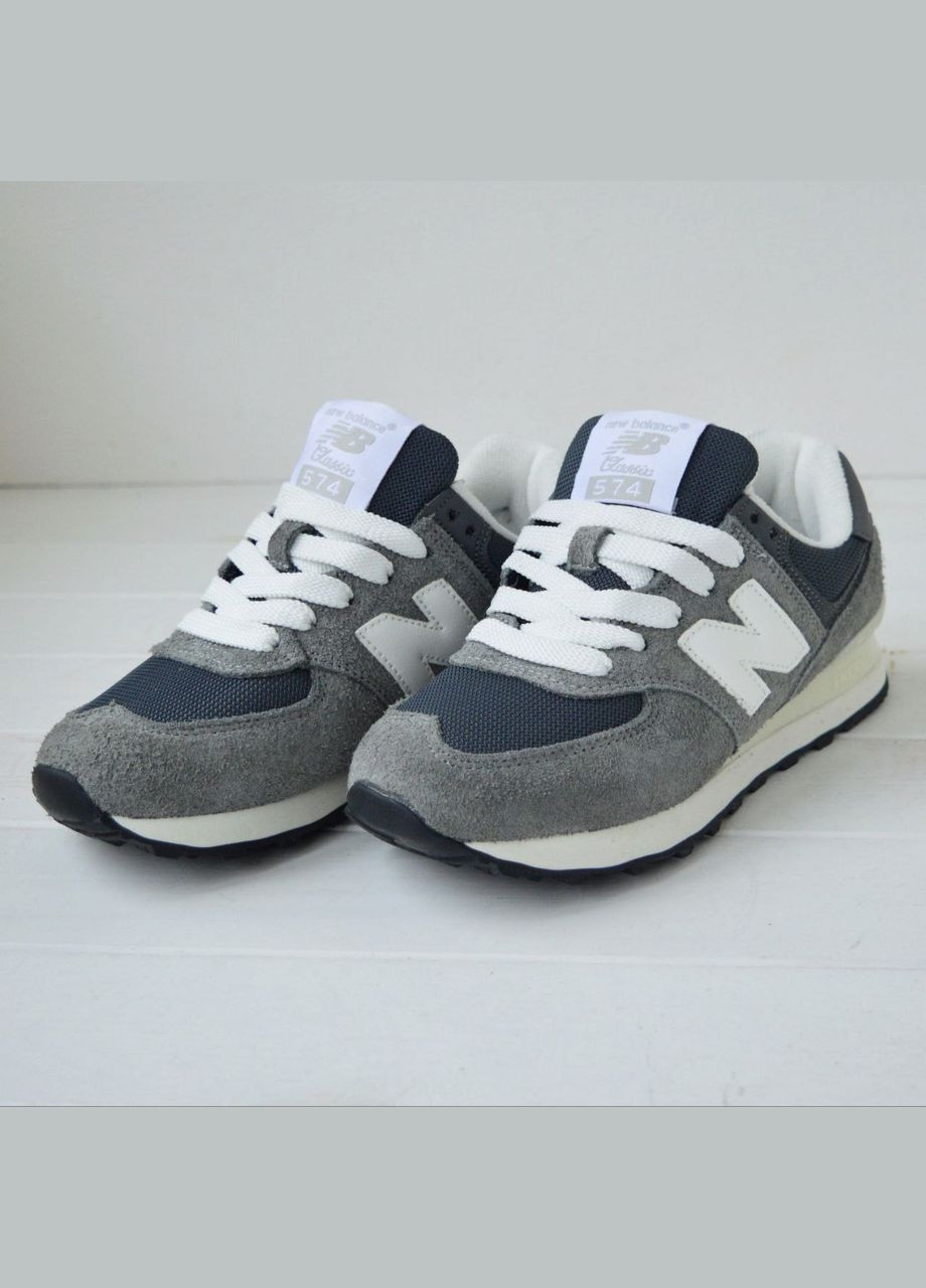 Кросівки жіночі замшеві сірі з білим топ якість низькі натуральна замша No Brand Кросівки сірі демісезони (336378025)