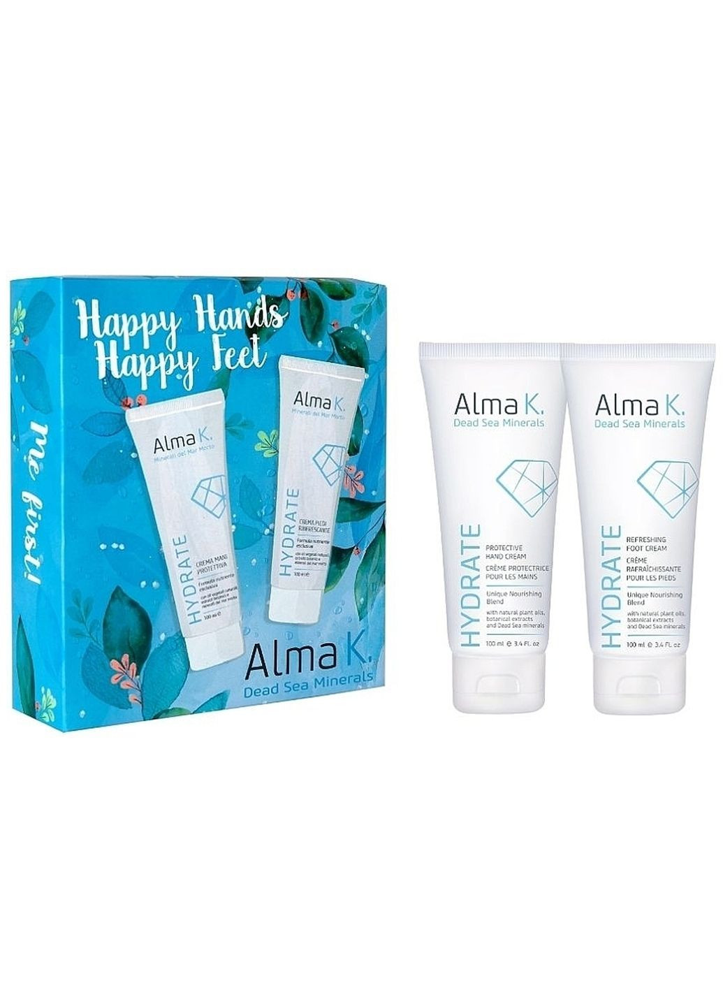 Набір для догляду за руками та ногами Happy Hands, Happy Feet, (100мл/100мл) Alma K (366153073)