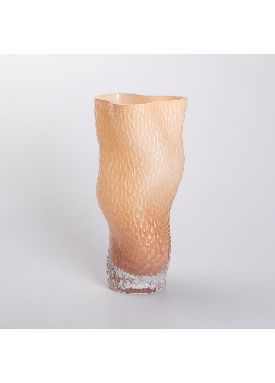 Ваза для цветов стеклянная 14.5х11х30 см ваза декоративная для интерьера 1.6 л. Flower Season (360454696)