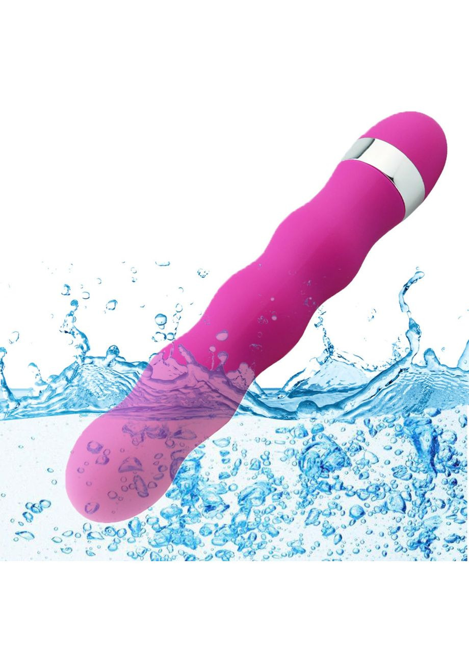 Вібратор для вагіни ребристий Vibrator для жінок, Вібраторігрушка для сексу рожевий 18 см China (317747761)