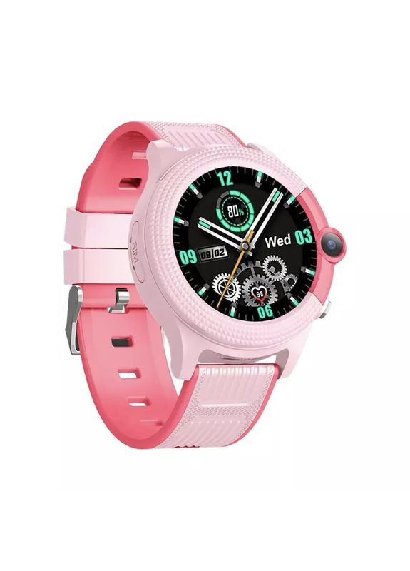 Детский смарт часы-телефон D36 с GPS и поддержкой 4G и влагозащитой Розовый Lemfo (349824295)