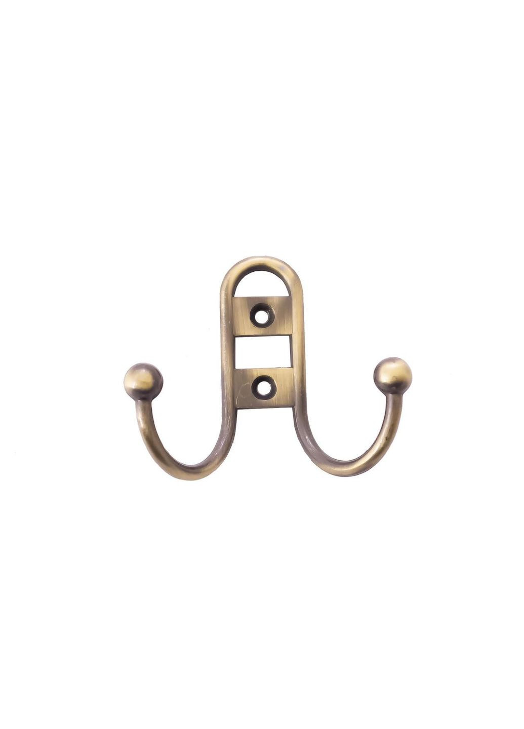 Гачок вішалка подвійний 0346 AB антикорозійний для меблів чорний FZB (332631309)