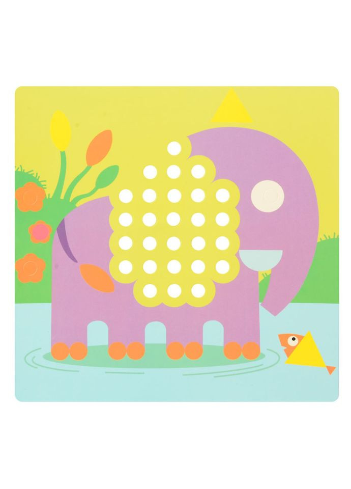 Дитяча мозаїка з трафаретами тварин M7E, 240 деталей (6 кольорів) QML (302385306)