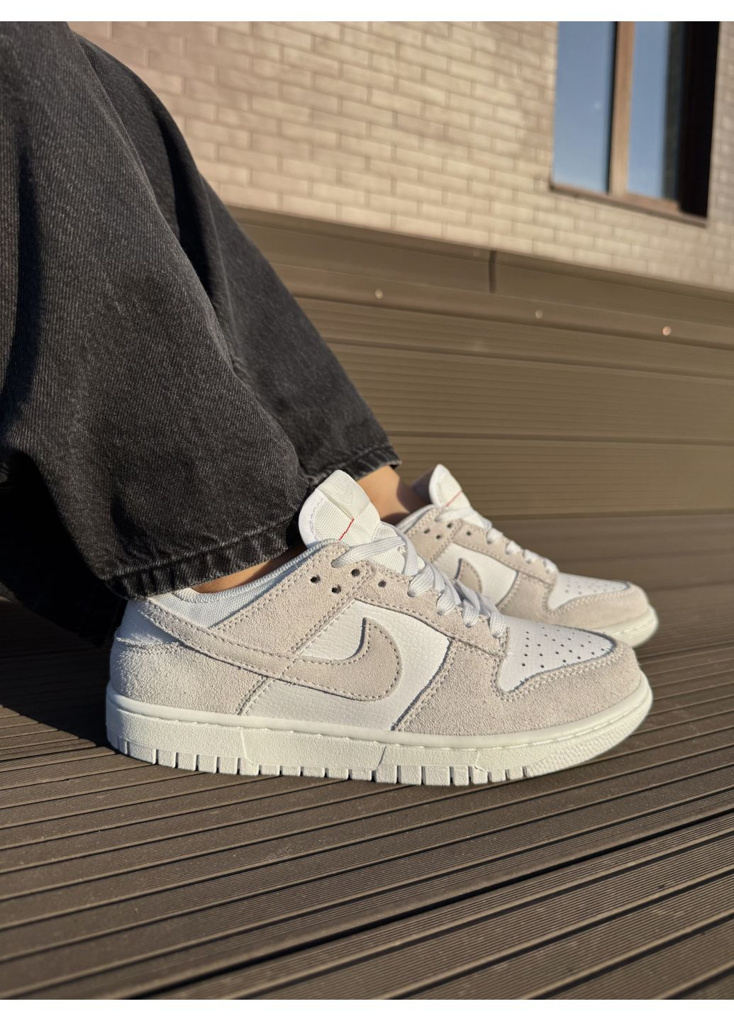 Серые демисезонные кроссовки мужские nike dunk low grey g найк сб данк No Brand