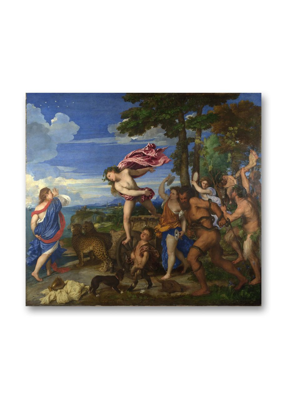 Друк на полотні Вакх і Аріадна Тіціан Вечелліо 100x100 No Brand (346494423)