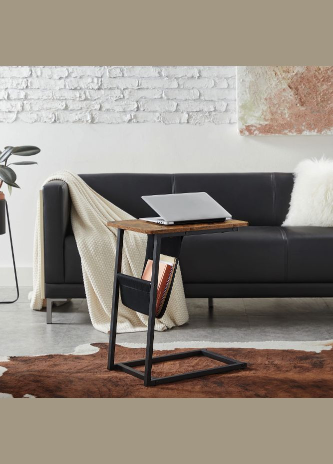 Журнальний столик Nastriy приставний з кишенею в стилі Loft Leobert (304402071)