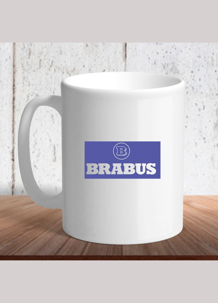 Белая кружка (чашка) с логотипом автомобиля "Brabus" Кавун Чашка (316111735)