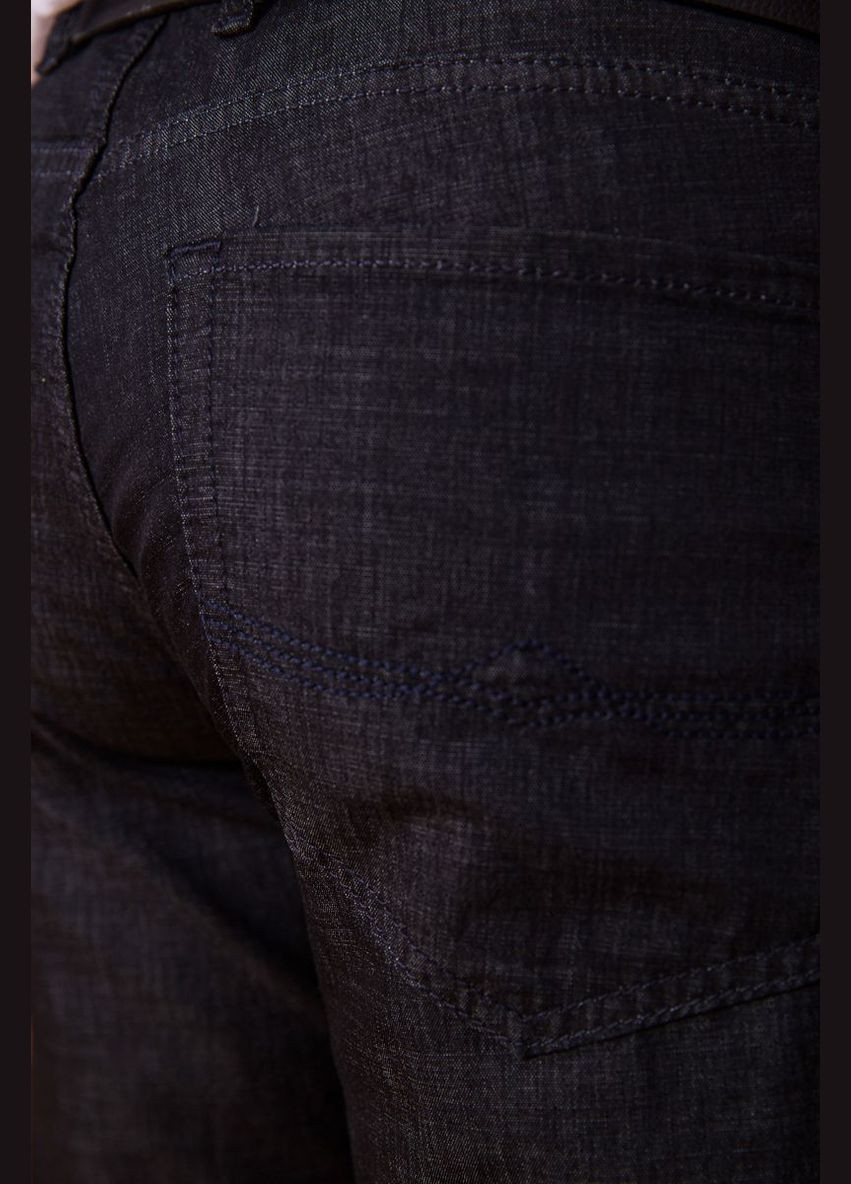 Комбинированные демисезонные джинсы мужские с ремнем, цвет грифельный, Ager