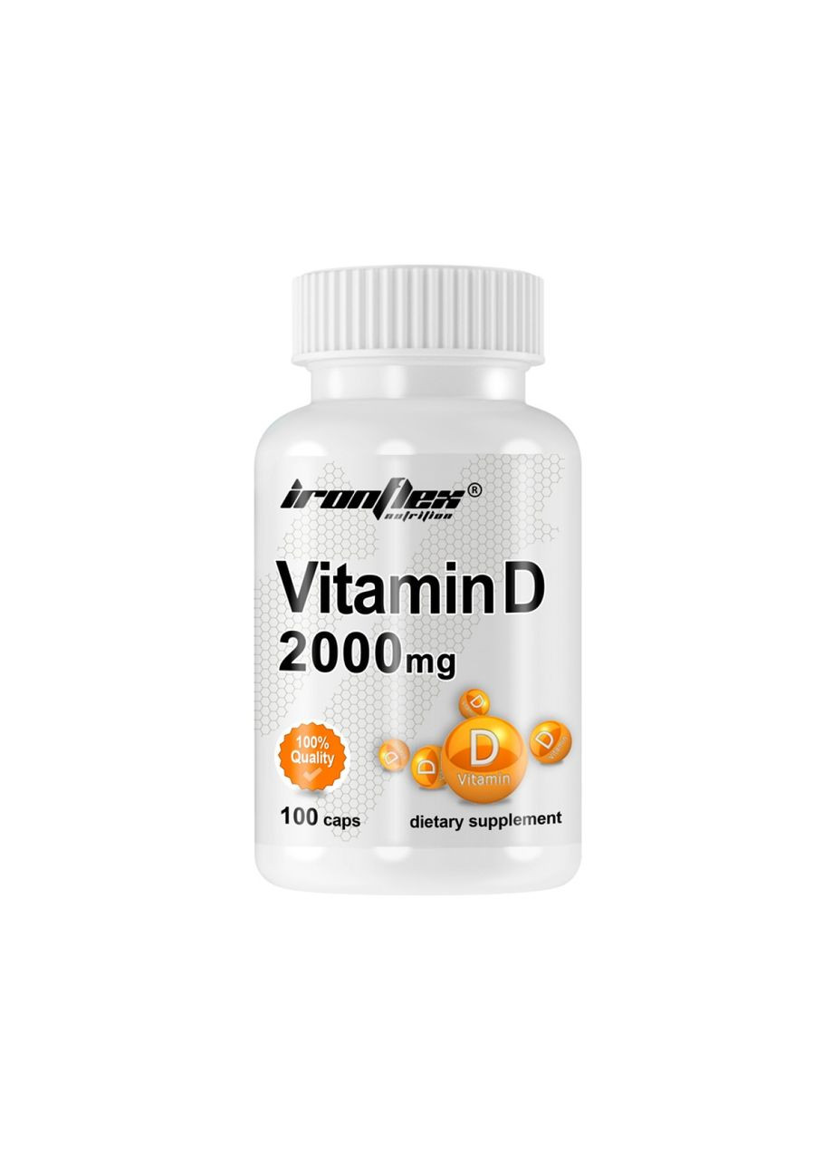 Витамин D  Vitamin D 2000 IU 100 tabs Ironflex (282479193)