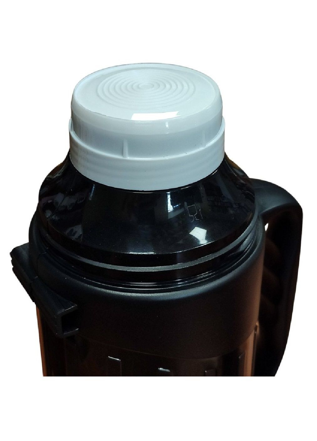 Термос с двумя чашками герметичной крышкой стеклянным основанием надежной термоизоляцией на 1000 мл (478563-Prob) Черный Unbranded (306882398)