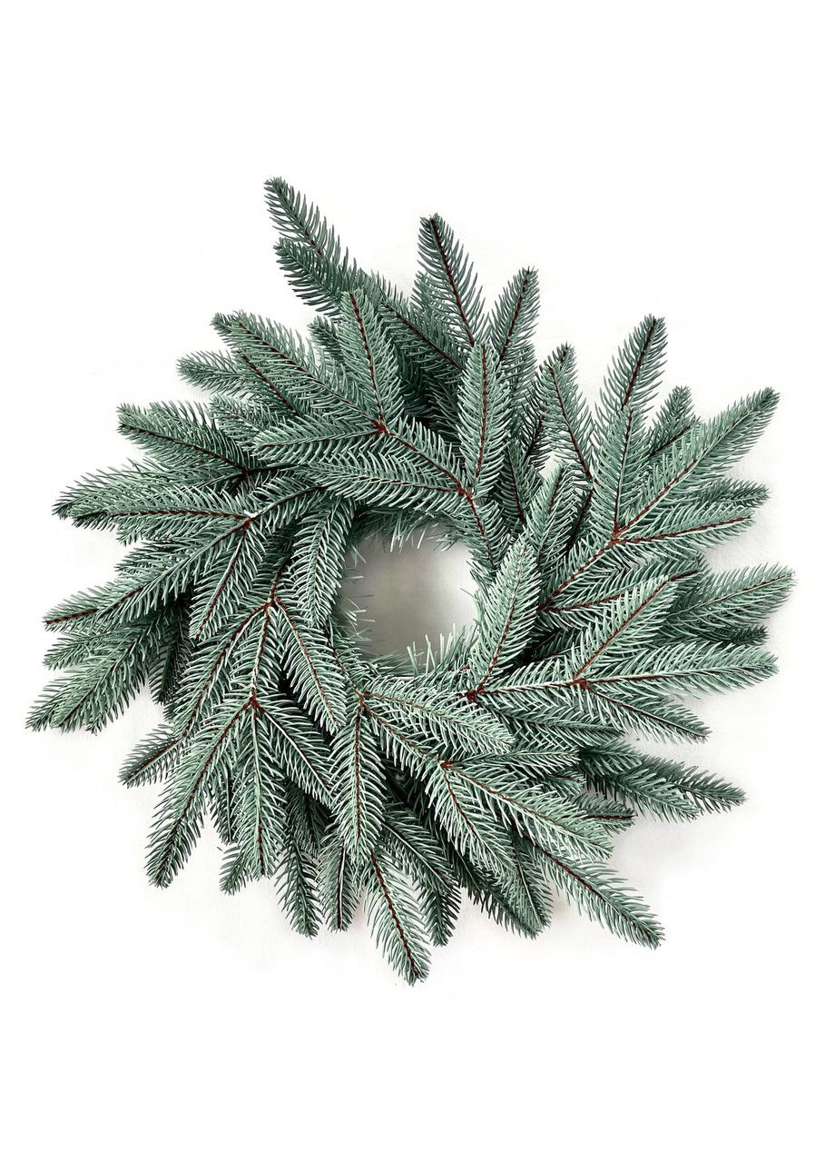 Венки хвойные рождественские SGH Classic литые d-40см голубые (упаковка 15 штук) HVOYA (366964088)