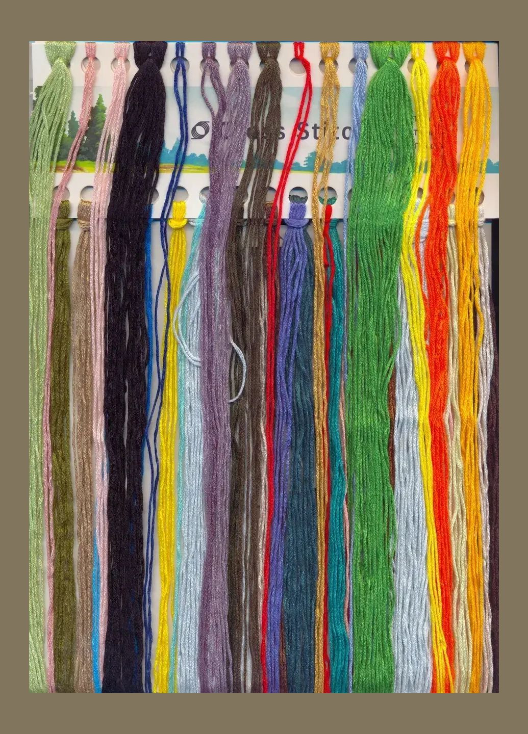 Набор для вышивания по нанесённой на канву схеме "Green skirt woman". AIDA 14CT printed 42*52 см Joy Sunday (313612765)