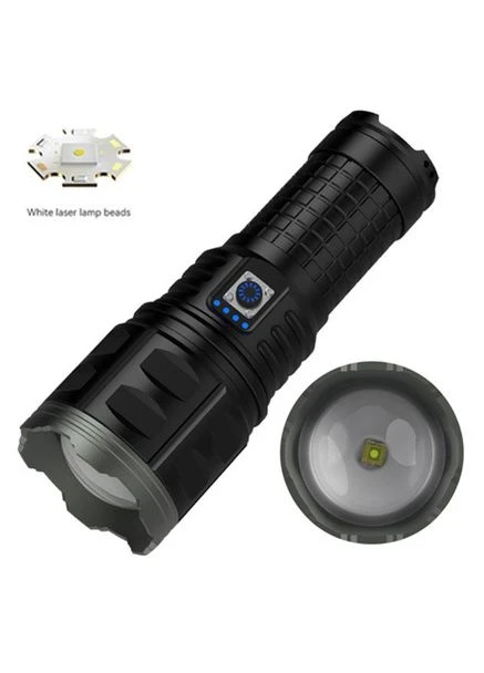Ручной фонарь Police AK138 WHITE LASER LED PM60-TG с зарядкой USB, работающий от 4х18650 аккумуляторов No Brand (385233501)