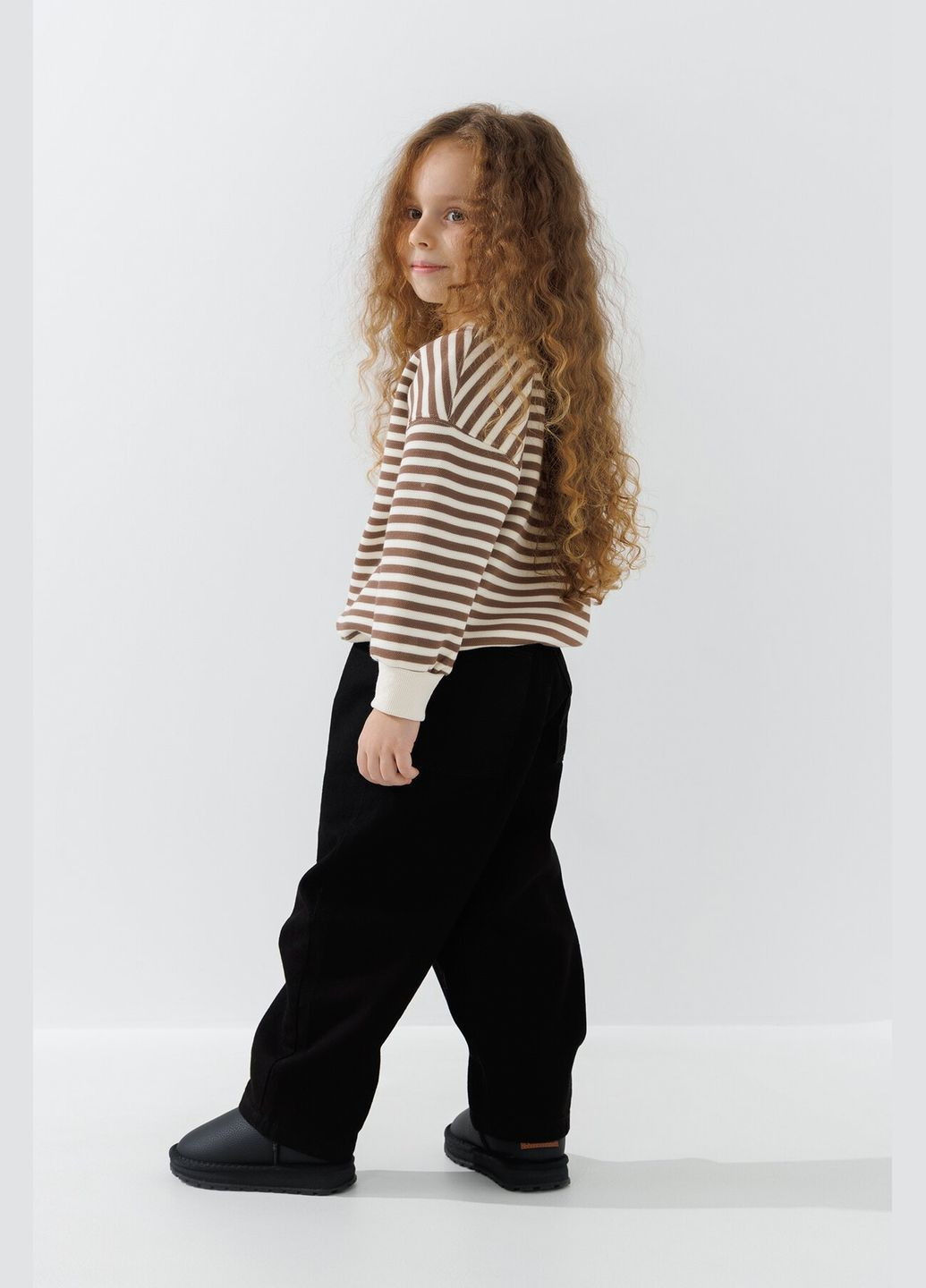 Черные демисезонные джинсы для девочки 59673 116 см черный (2000990721143d) shop (2000990721143) Pitiki