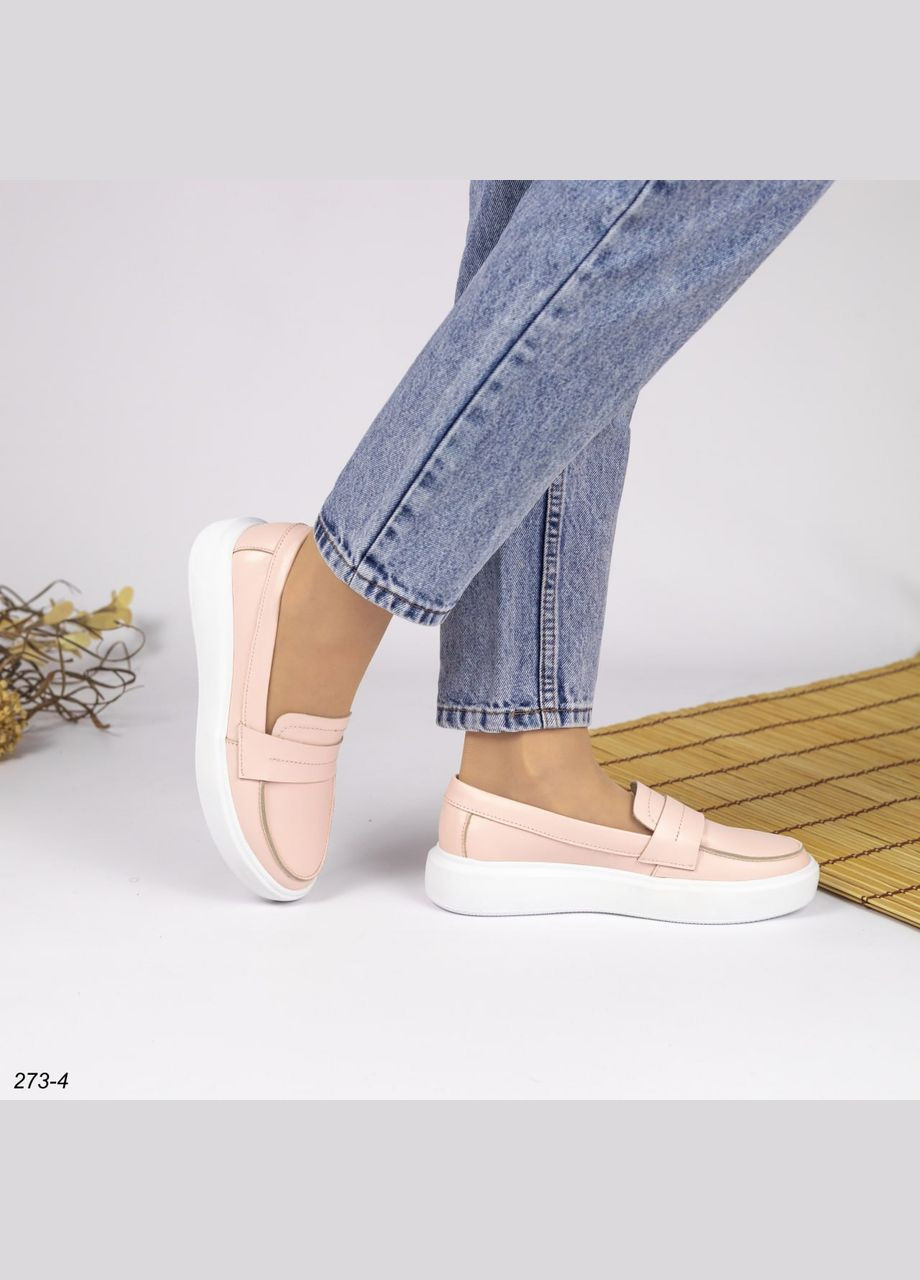 Бежевые мокасины Vakko