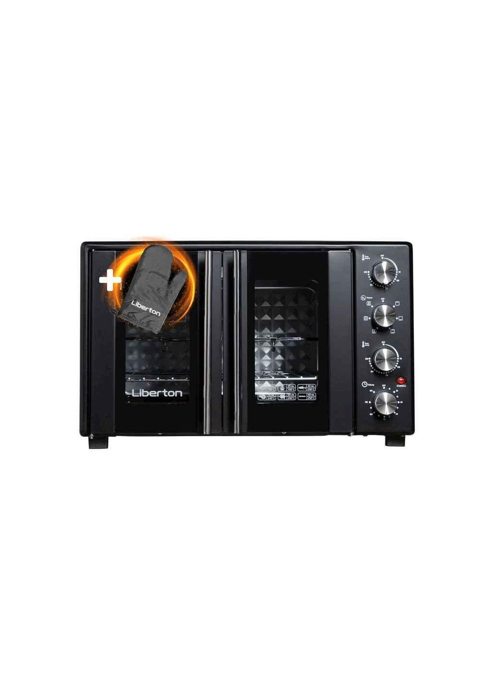 Електродуховка 2000Вт 50л LEO-500 Black ТМ Liberton (304264945)