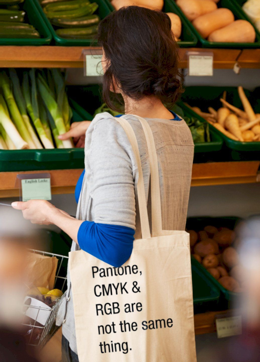 Еко-сумка шопер Ctrl+ натуральний "Pantone, CMYK & RGB are not the same thing. " Ctrl+ (303772970)