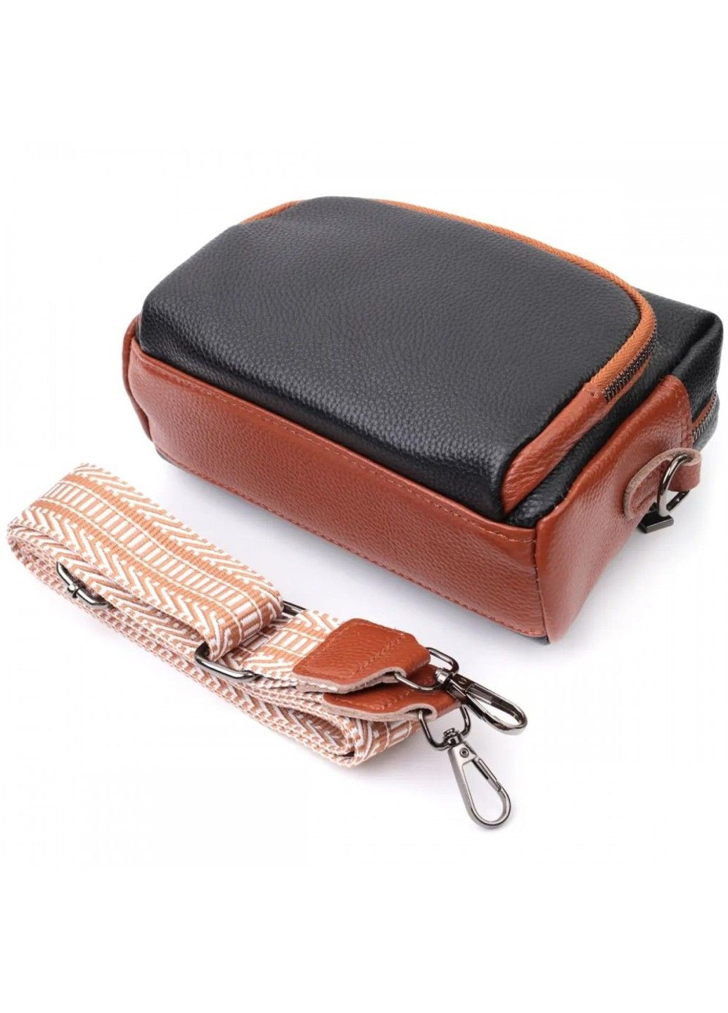 Молодіжна жіноча шкіряна сумка через плече 22588 Vintage (298793342)