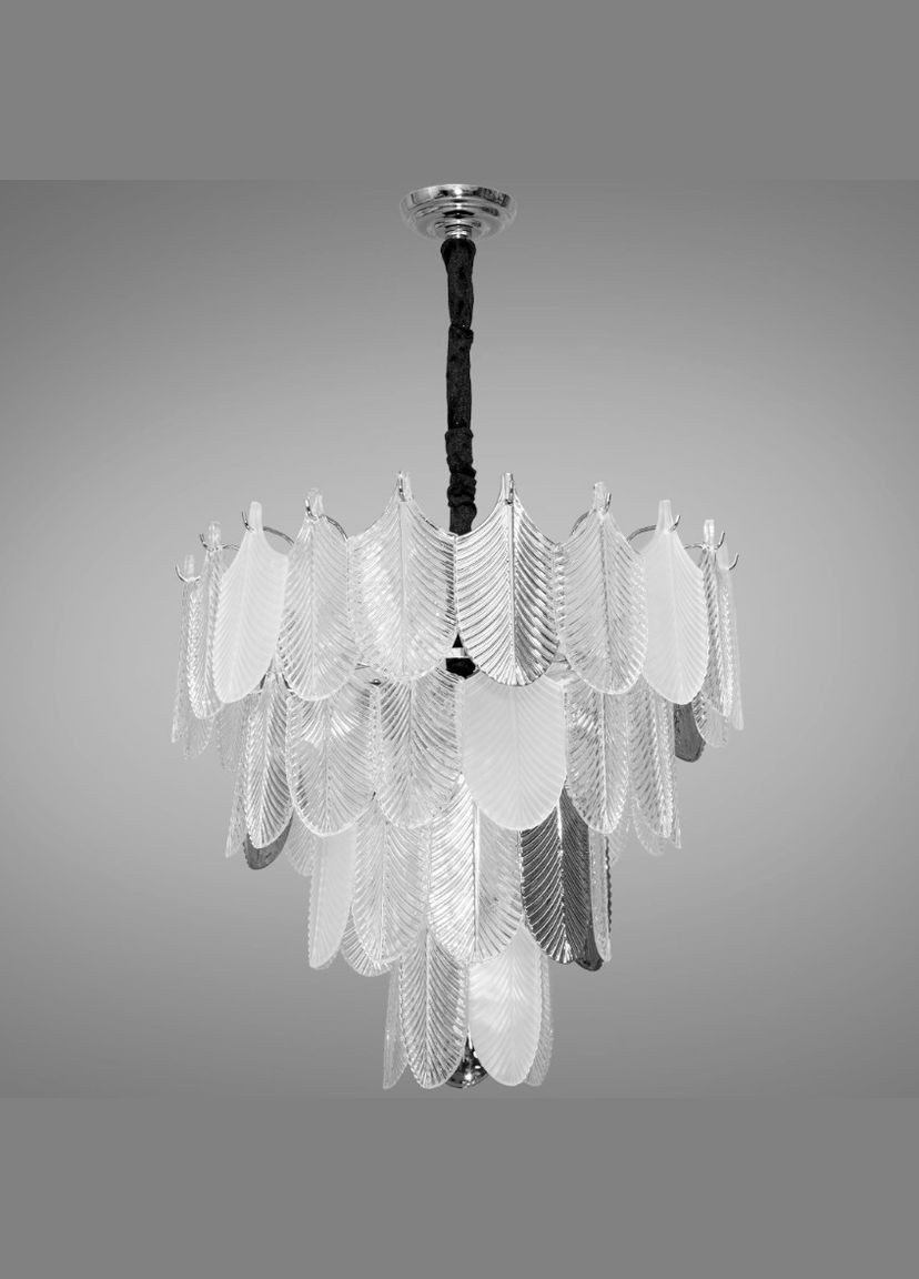 Сучасна кришталева люстра на 11 ламп. E14 хром 60x90 см Diasha (301348348)