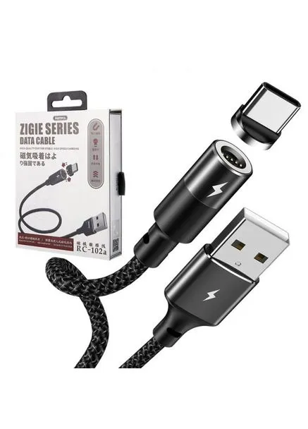 Кабель USB магнитный Type-C Zigie RC-102a 1 м Remax (401305356)