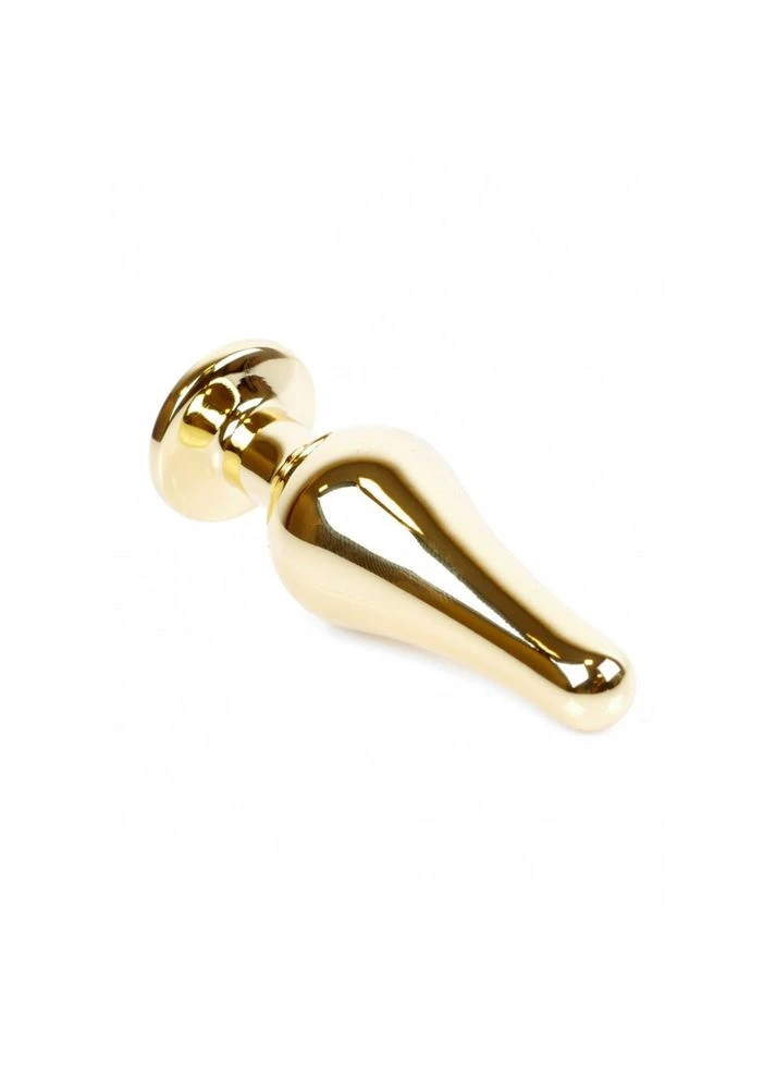 Анальная пробка с красным камнем Plug-Jewellery Gold BUTT PLUG- Red No Brand (294181703)