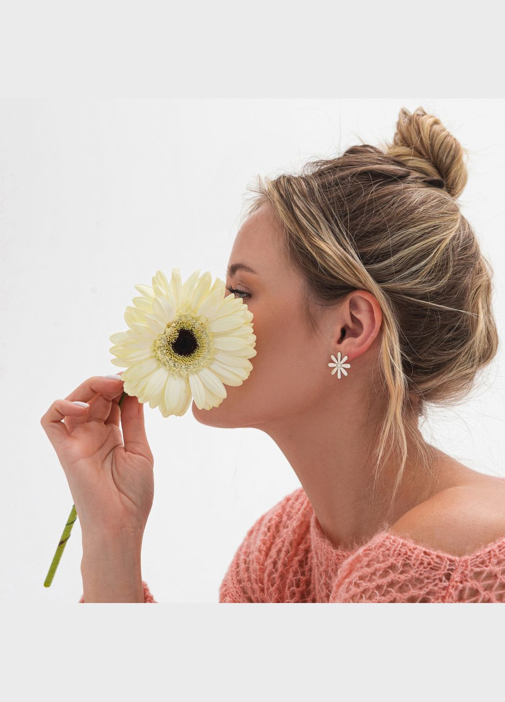 Сережки Ромашки Minimal (338796009)