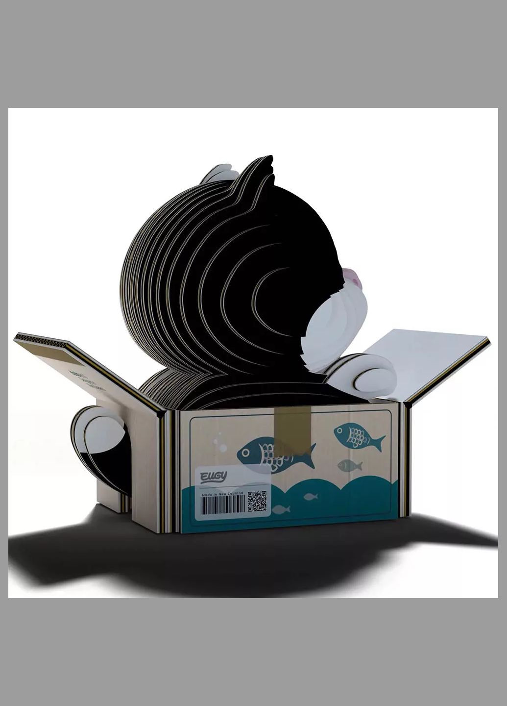 Збірна 3D модель Зоопарк Кошеня чорно-біле (XEG-089) Eugy (333251933)