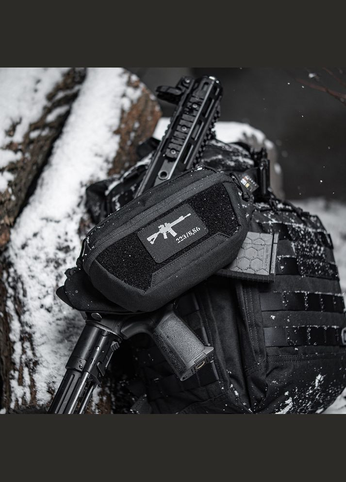 Нашивка AR15 .223/5,56 Laser Cut Black/Grey M-TAC (315047506)