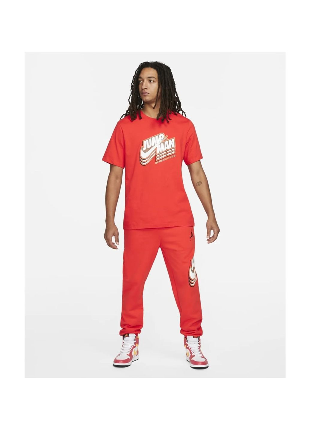 Червона футболка чоловіча m j jmpmn ss gfx crew Air Jordan