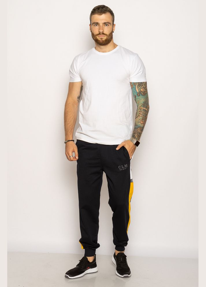 Темно-синие кэжуал демисезонные брюки Time of Style