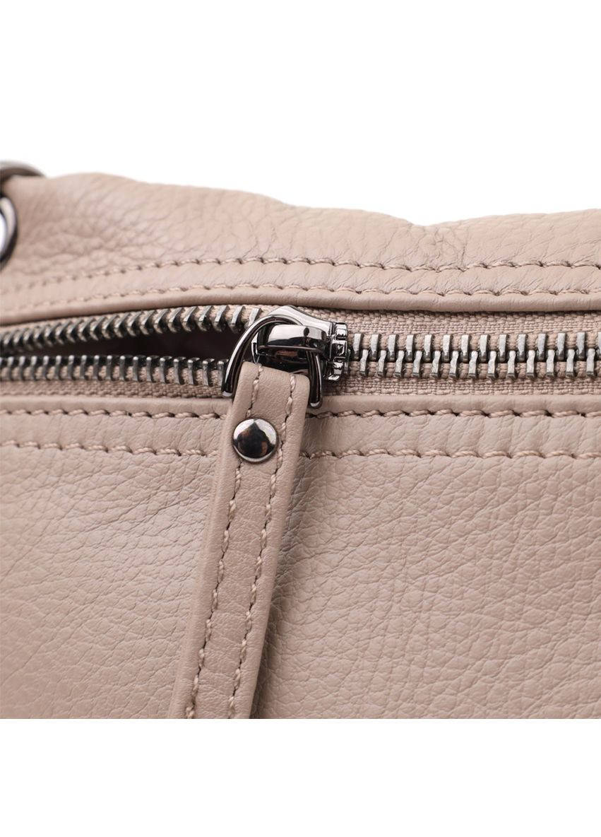 Сумка крос-боді через плече жіноча з натуральної шкіри Сірий 38272 Vintage (355245258)