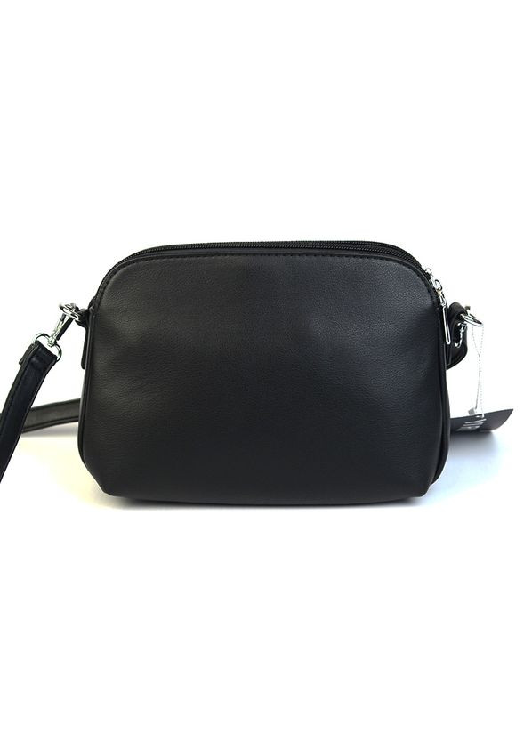 Чорна замшева міні сумка крос боді на три відділи Yirui (301536422)