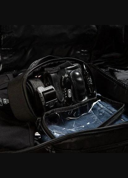 Органайзер утилитарный прозрачный Elite Medium (26х11 см) Black - подсумок для вещей, аптечки, складного ножа M-TAC (311200994)
