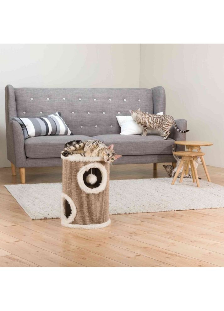 Ципля Edoardo для кошек, кремовая, 33х50 см (сизаль/плюш) Trixie (362701516)