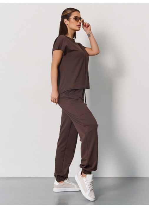 Трендовый брючный костюм с футболкой No Brand (355069490)