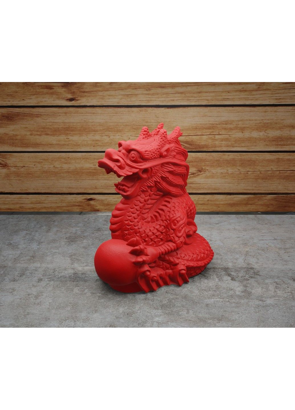 Статуетка дракона з кулею - яйцем. Символ 2024 року. Золотистий, 5 см ЗаСвіт (280940477)