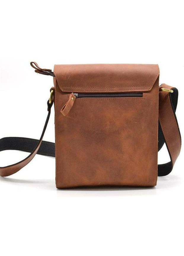 Сумка планшет через плечо из натуральной кожи мужская для документов и для телефона средняя Рыжий 40211 TARWA (361348812)