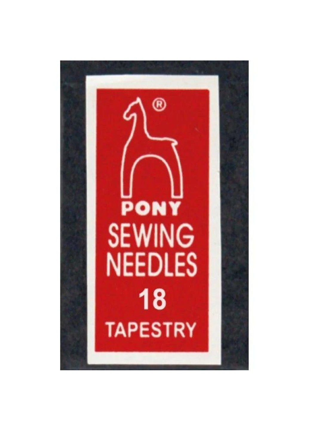 Голки гобеленові №18 (25 шт) Pony (Індія) вишивка бісером, нитками, стрічками, гладдю No Brand (334342493)
