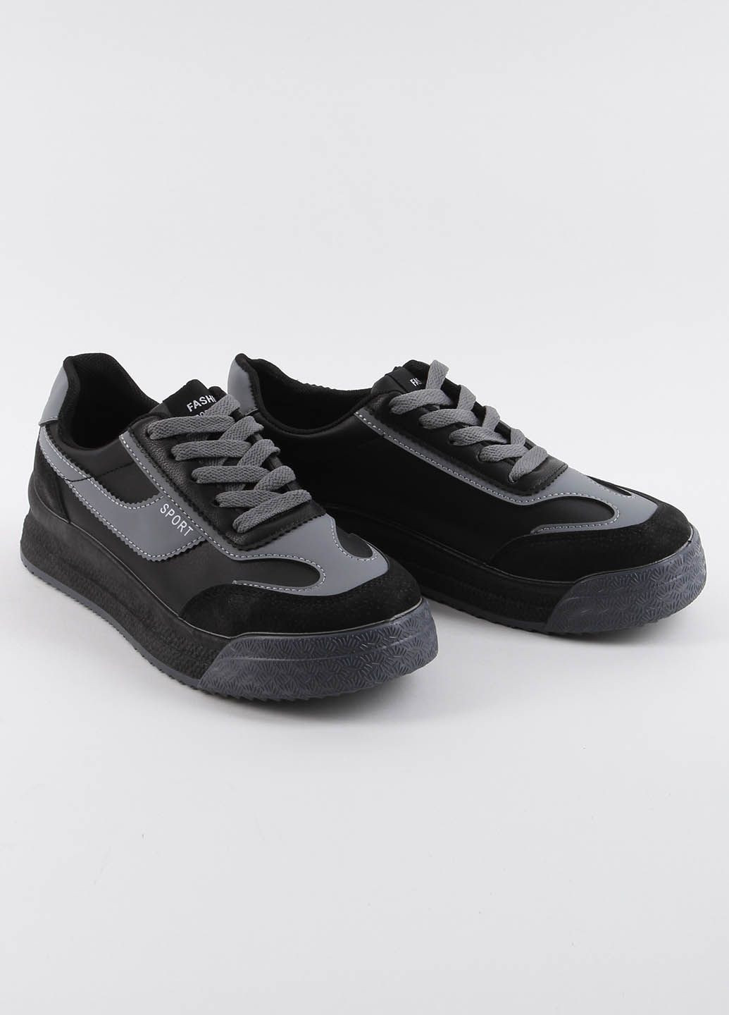 Черные демисезонные кроссовки женские серый 3015 Power