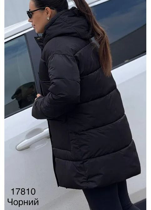 Чорна демісезонна жіноча куртка осінь зима No Brand