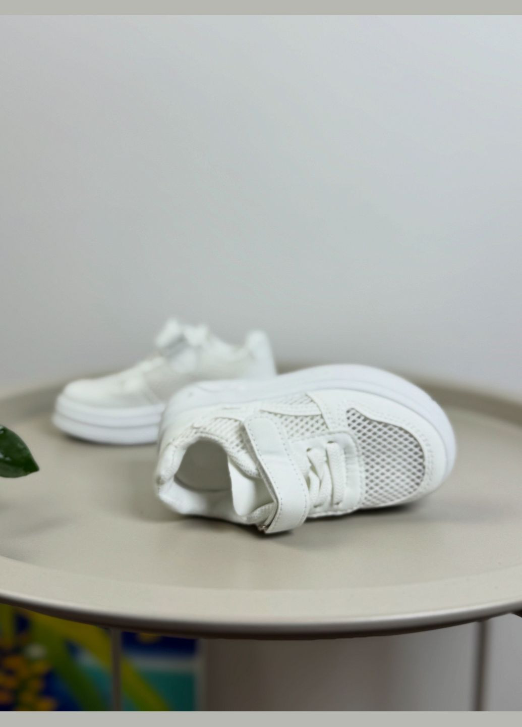 Білі літні дитячі кросівки білі 1565 No Brand