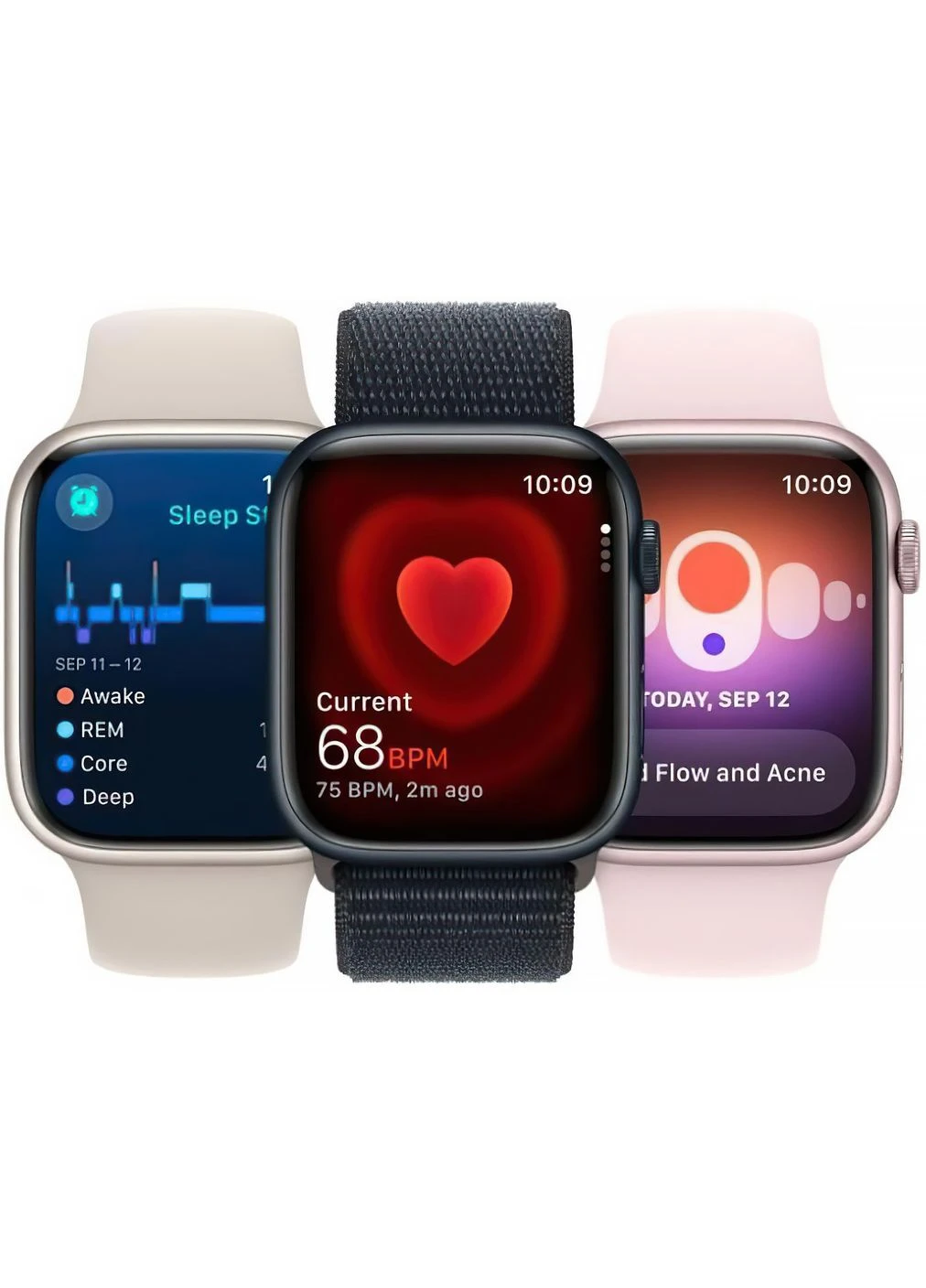 Смарт-часы 41mm Starlight Aluminum Case w. Starlight Sport Band - S/M (MR8T3) Apple Watch Series 9 GPS (320827409)