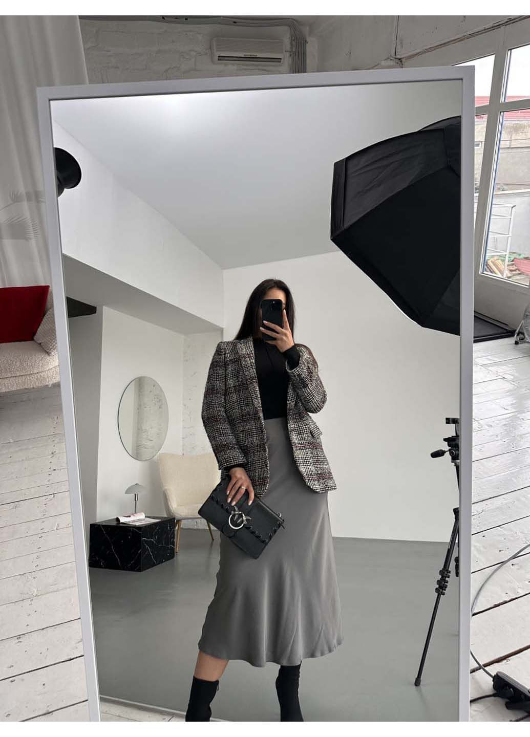 Графитовая юбка Peony