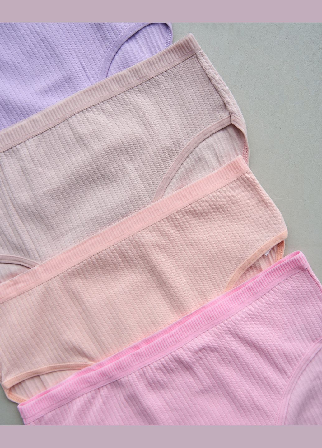 Набір жіночих трусиків батал тижневок в рубчик Nicoletta (340462295)