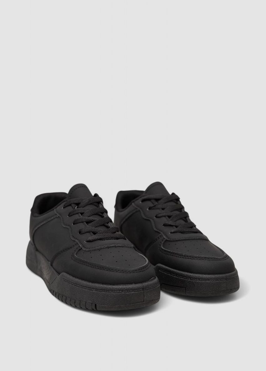 Черные кеды женские однотонные,, 248rad20 Stilli