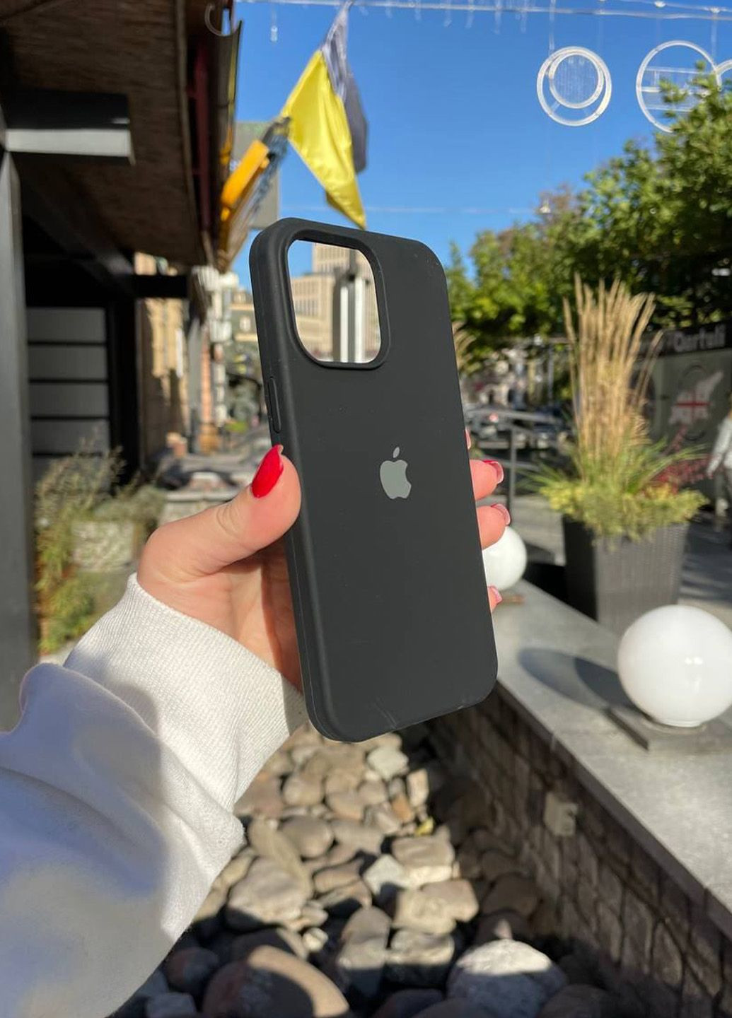 Чохол для iPhone 12/12 Pro Silicone Case силікон кейс чорний Black No Brand (286330968)
