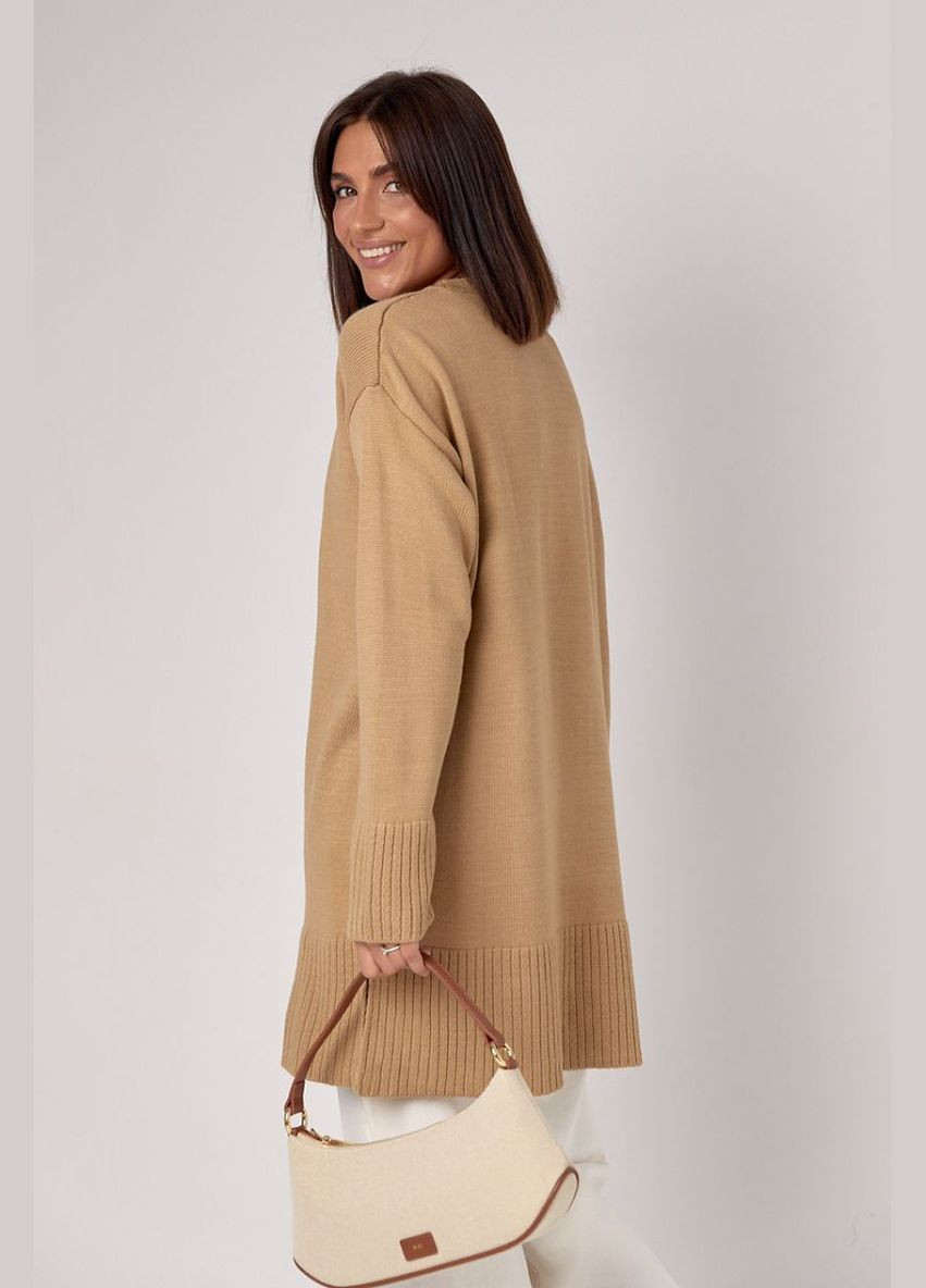 Жіноча в'язана туніка oversize з розрізами з боків 0270 Lurex Туника (315810294)