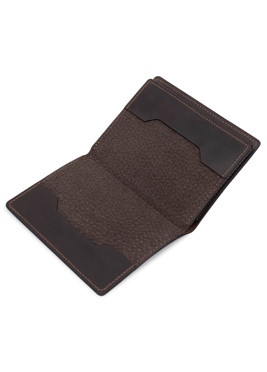 Шкіряна вінтажна обкладинка для документів 11537 Коричневий Grande Pelle (297129694)